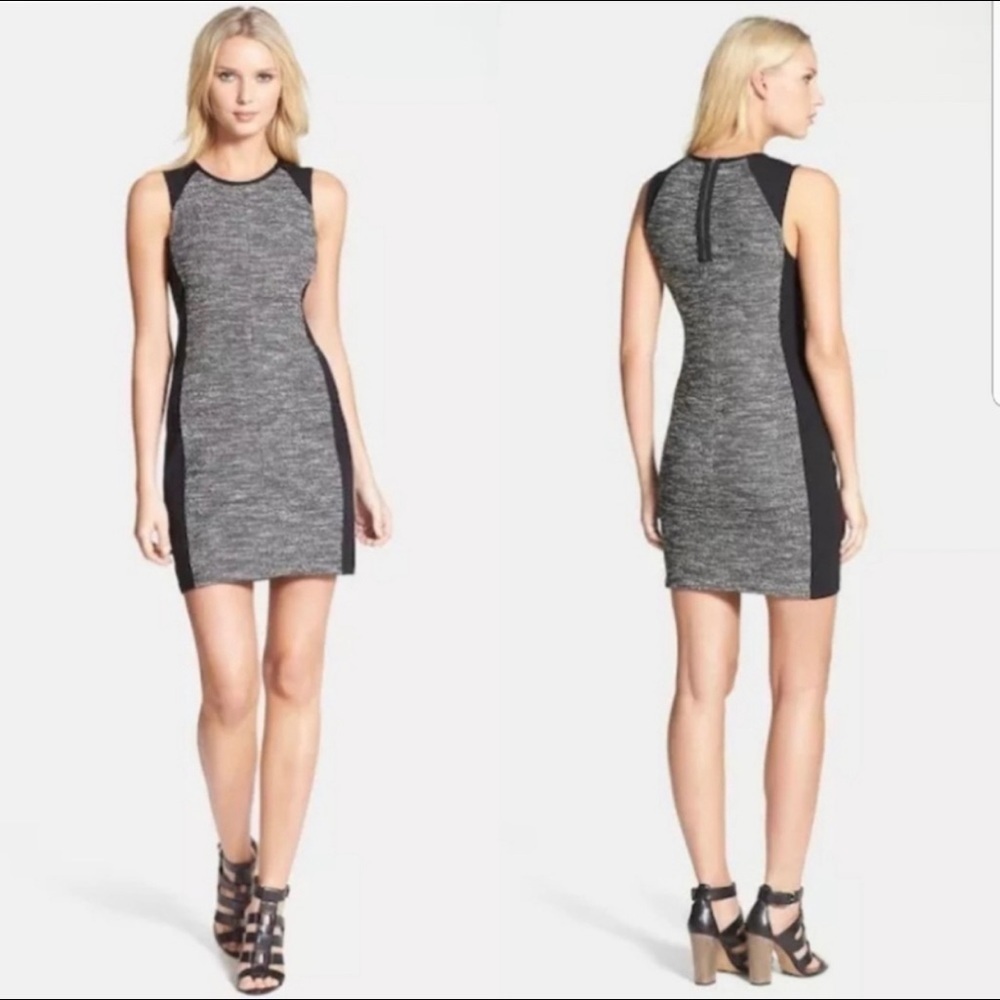 Eileen Fisher Colorblock Tweed Knit Dress  Size XL